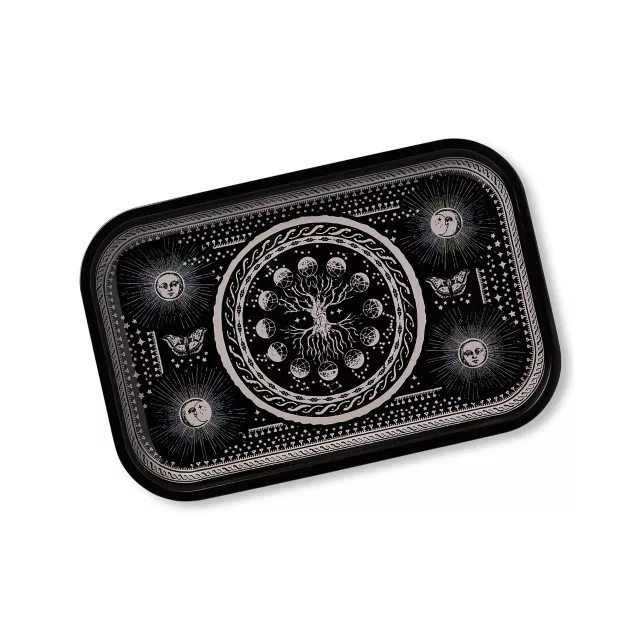 Black Tree of Life Tray at Spencer's