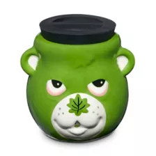Green Leaf Bear Molded Stash Jar - 5.5 oz. at Spencer's