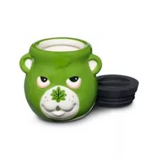 Green Leaf Bear Molded Stash Jar - 5.5 oz. at Spencer's