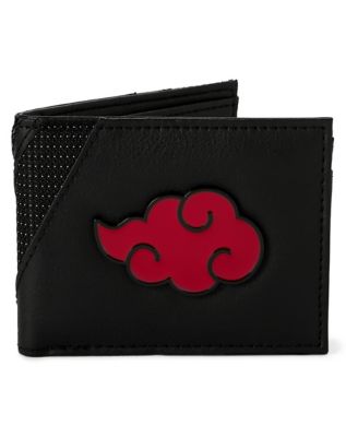 Black and Red Akatsuki Bifold Wallet Naruto Spencer s