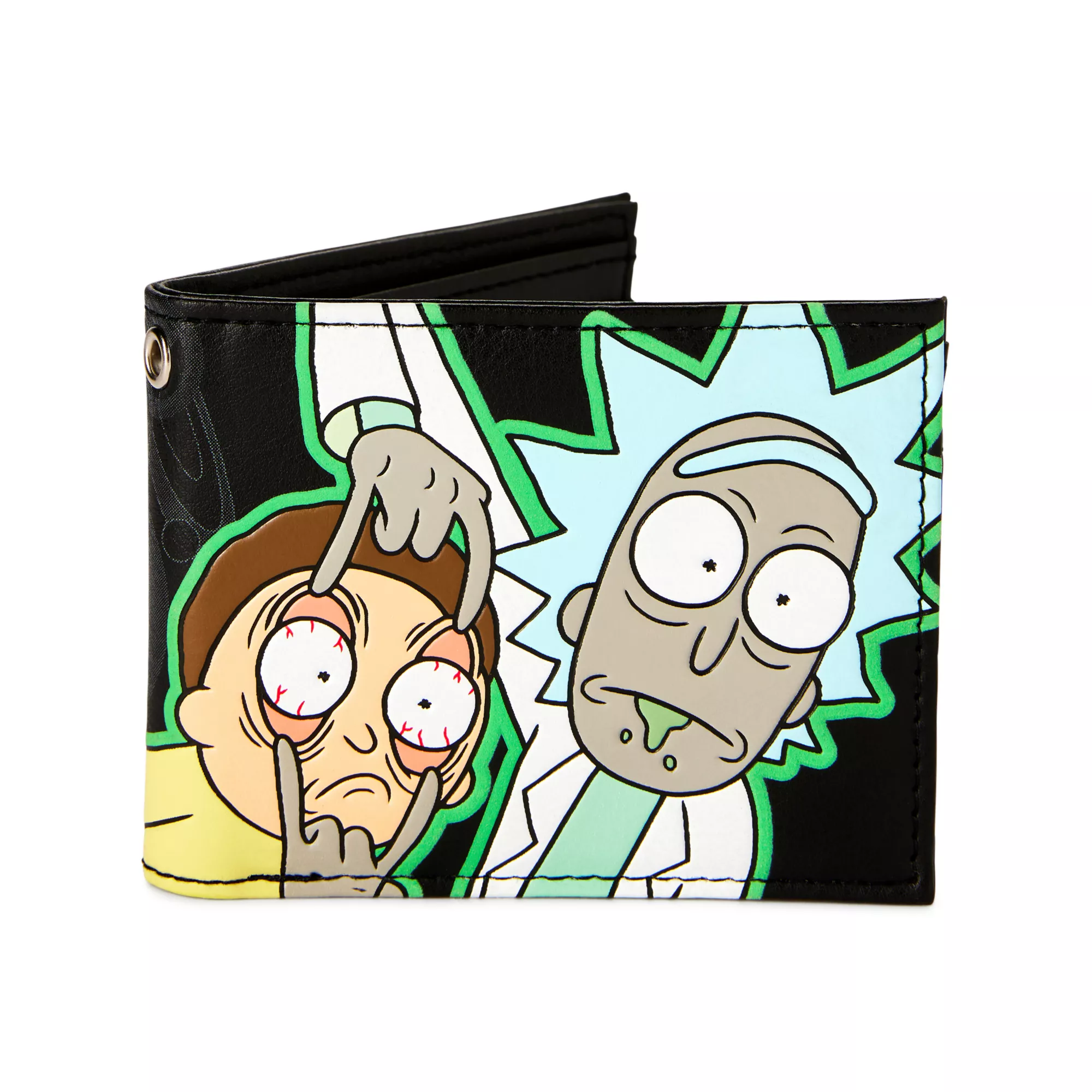 Glow in the Dark Rick and Morty Bifold Wallet at Spencer's