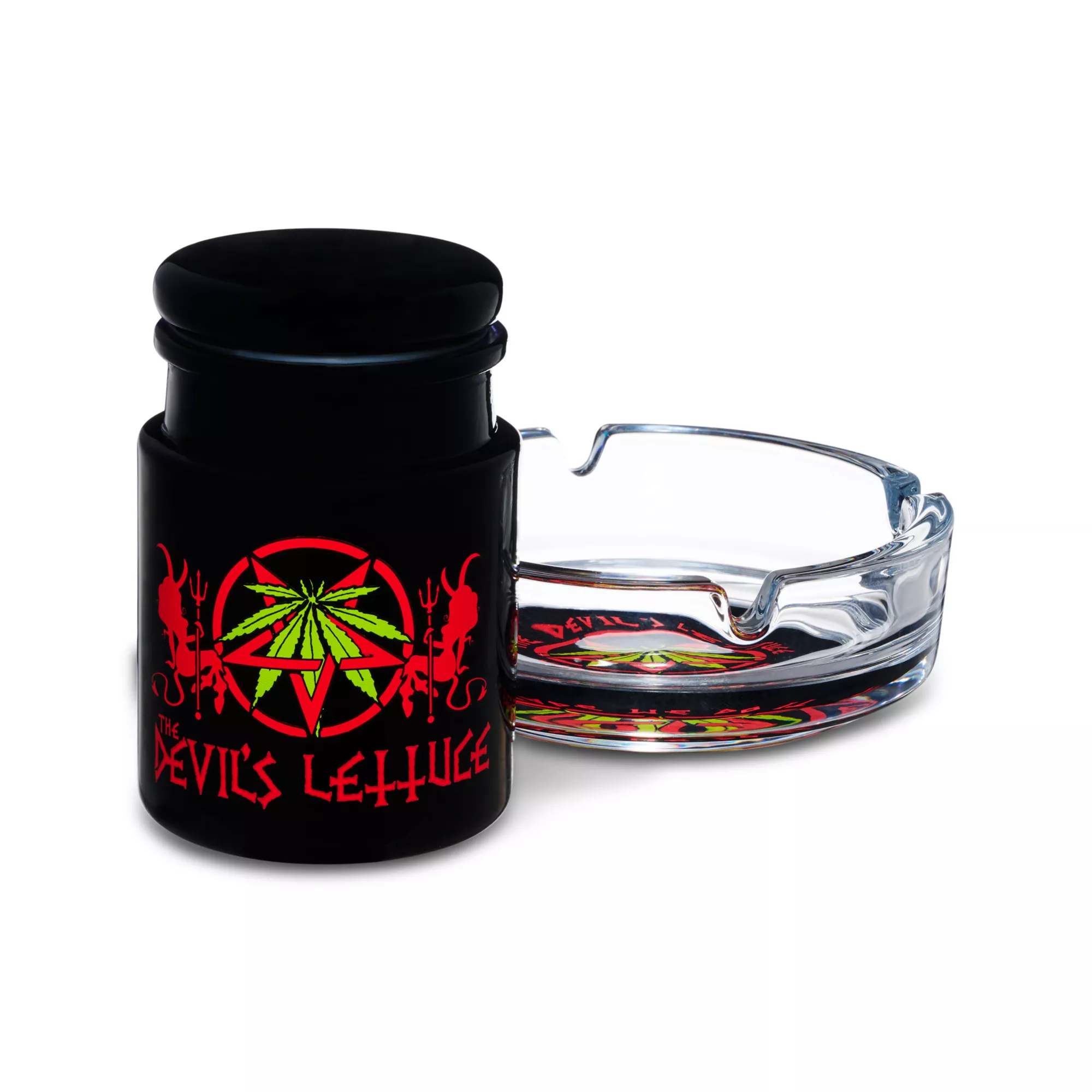 Devil's Lettuce Stash Jar and Ashtray at Spencer's
