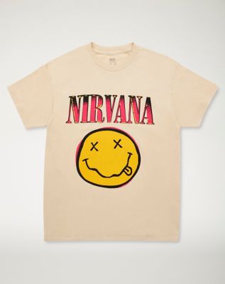 Nirvana shirt shop smiley face