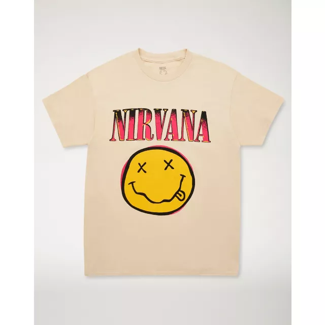 Nirvana Smiley Face T Shirt at Spencer's