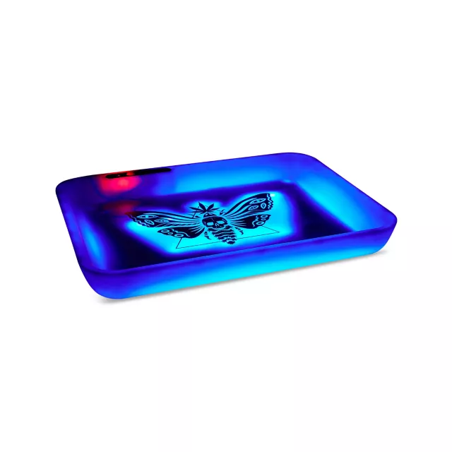 Light-Up LED Death Moth Tray at Spencer's