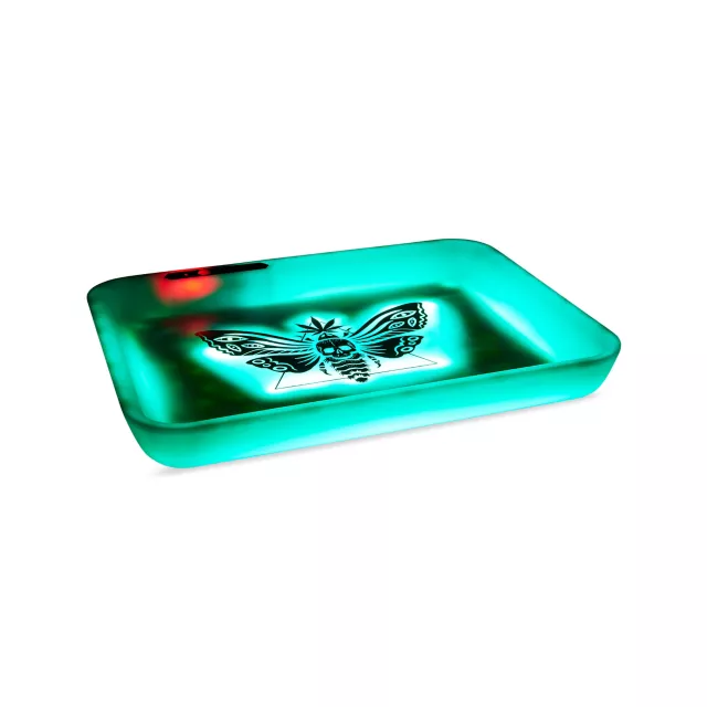 Light-Up LED Death Moth Tray at Spencer's