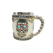 Day of the Dead Skull Coffee Mug - 13.5 oz. at Spencer's