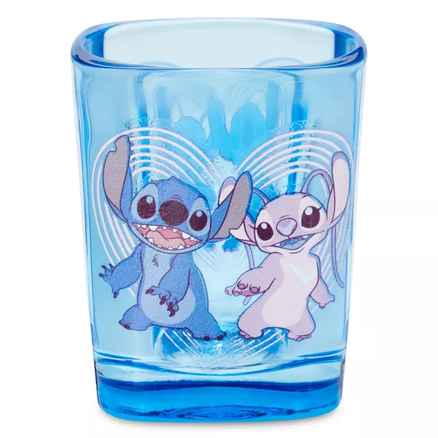 Stitch and Angel Square Mini Glass - Lilo & Stitch at Spencer's