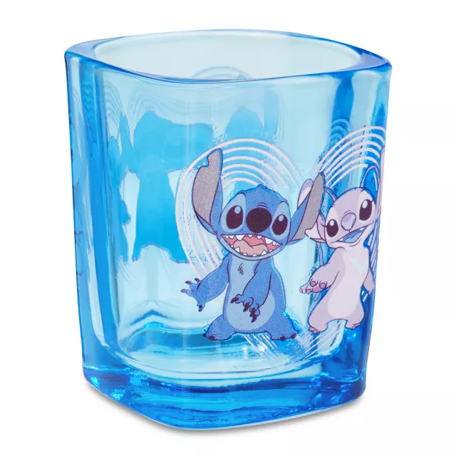 Stitch and Angel Square Mini Glass - Lilo & Stitch at Spencer's