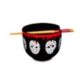 Jason Mask Ramen Bowl with Chopsticks - Friday the 13th at Spencer's