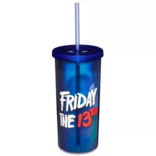 Jason Voorhees Iridescent Cup with Straw - Friday the 13th at Spencer's