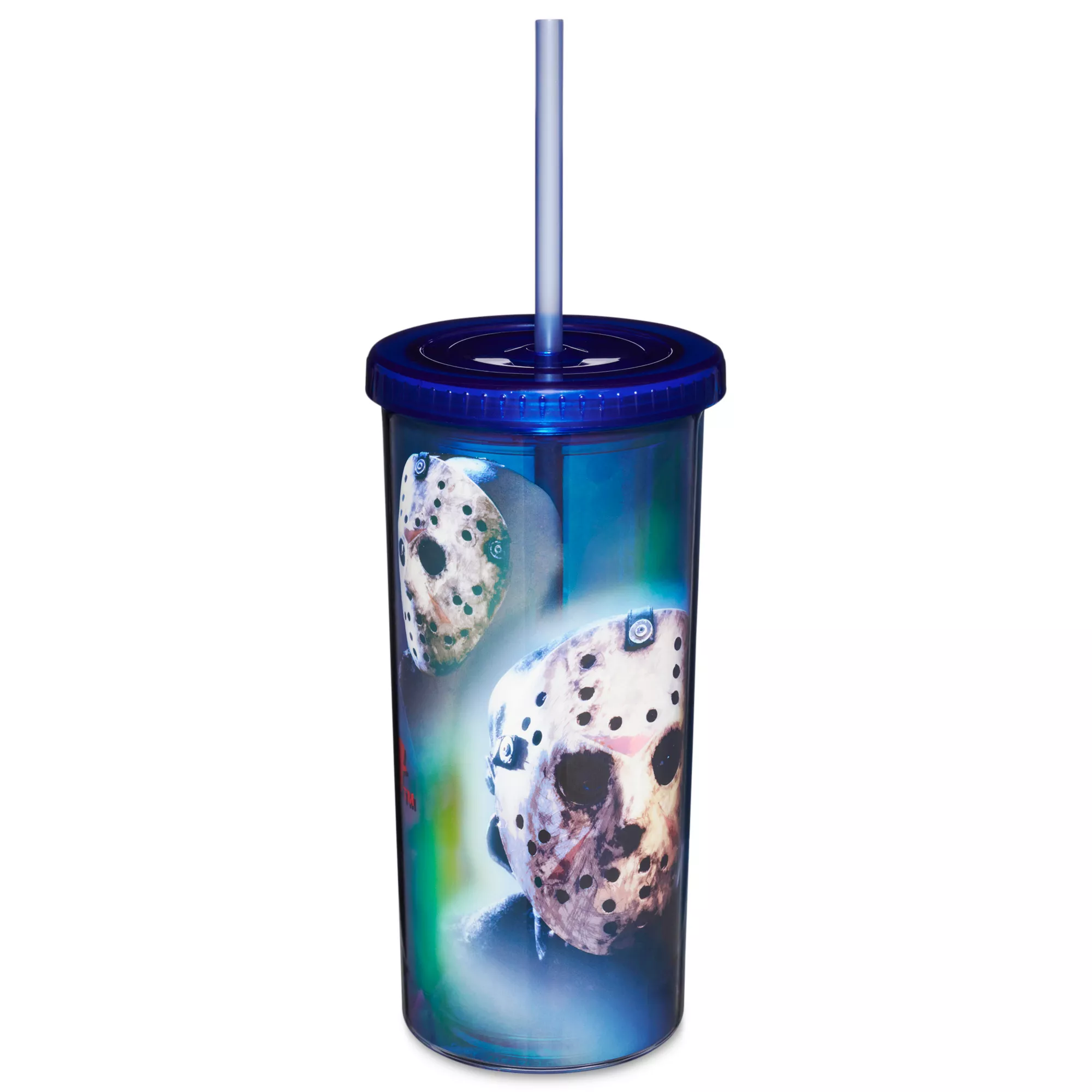 Jason Voorhees Iridescent Cup with Straw - Friday the 13th
