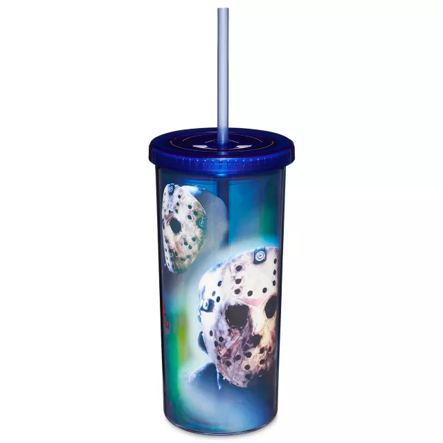 Jason Voorhees Iridescent Cup with Straw - Friday the 13th at Spencer's