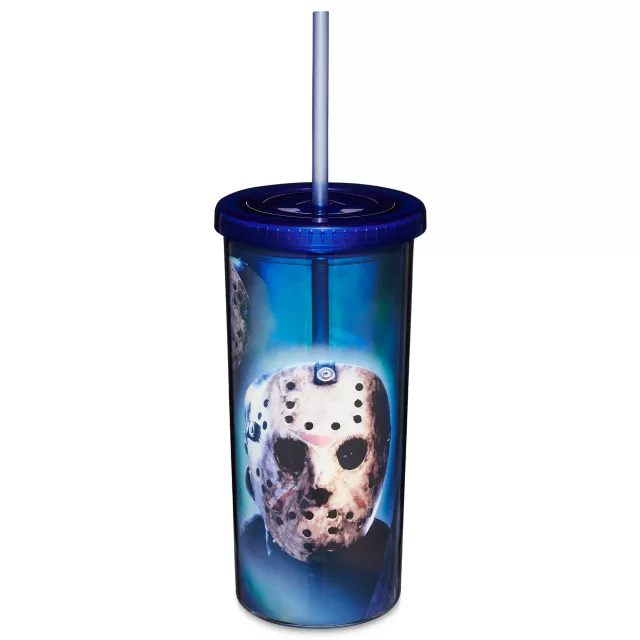 Jason Voorhees Iridescent Cup with Straw - Friday the 13th at Spencer's