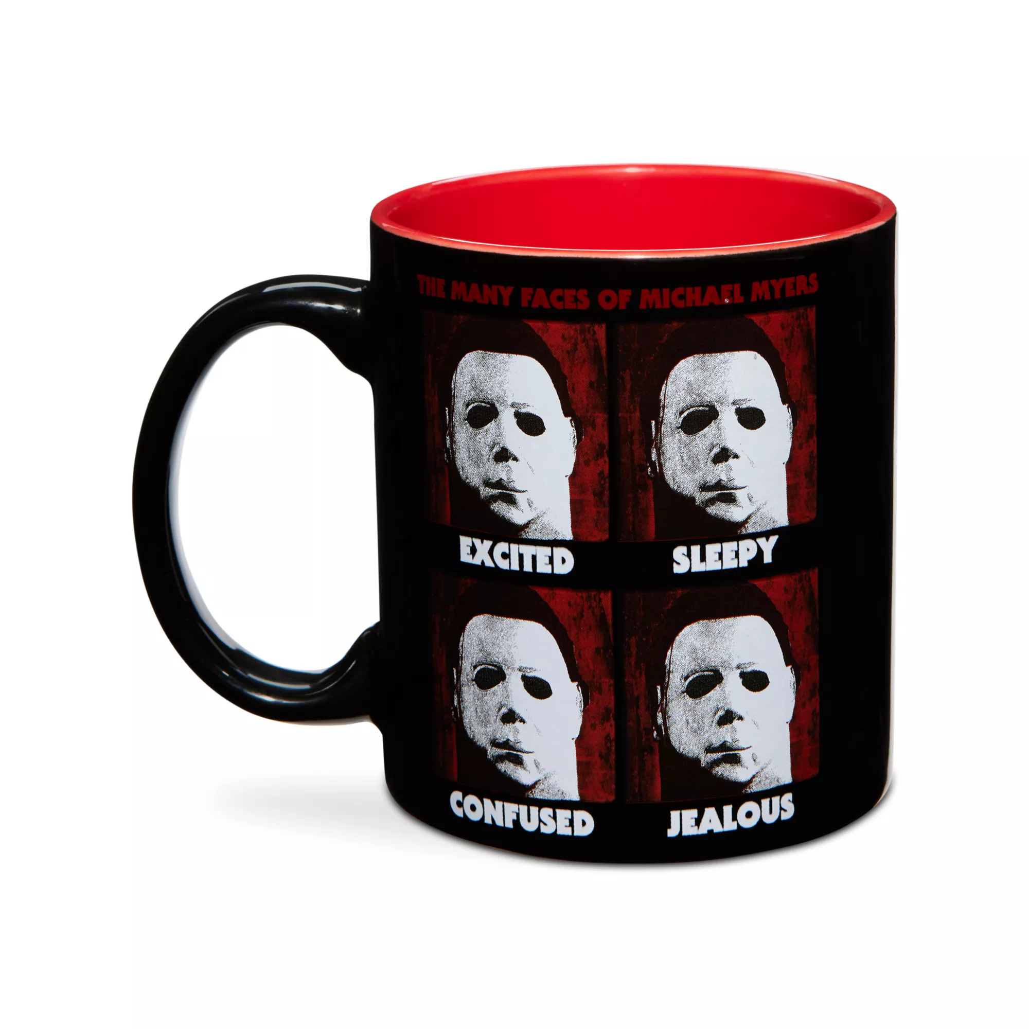 Many Faces of Michael Myers Coffee Mug 20 oz. - Halloween at Spencer's