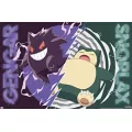 Snorlax X Gengar Battle Poster - Pokémon at Spirit Halloween