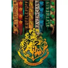 Hogwarts Houses Poster - Harry Potter at Spencer's