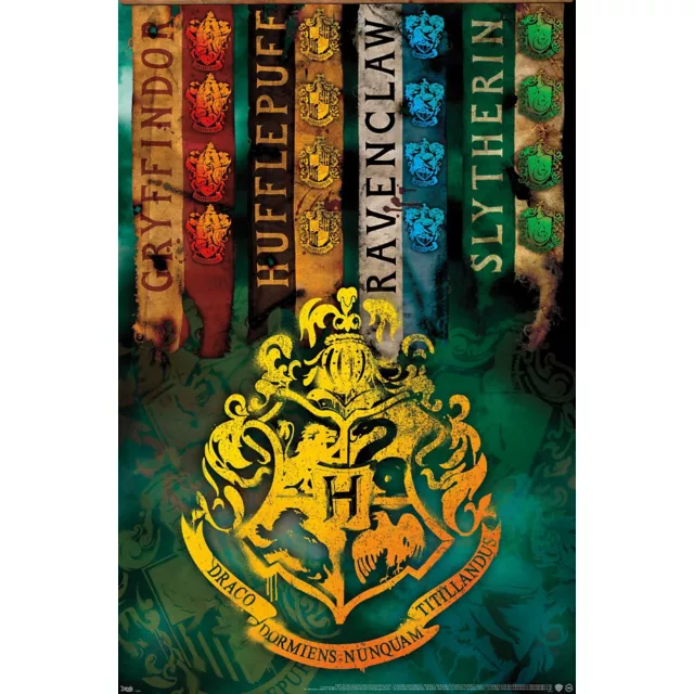 Hogwarts Houses Poster - Harry Potter at Spencer's