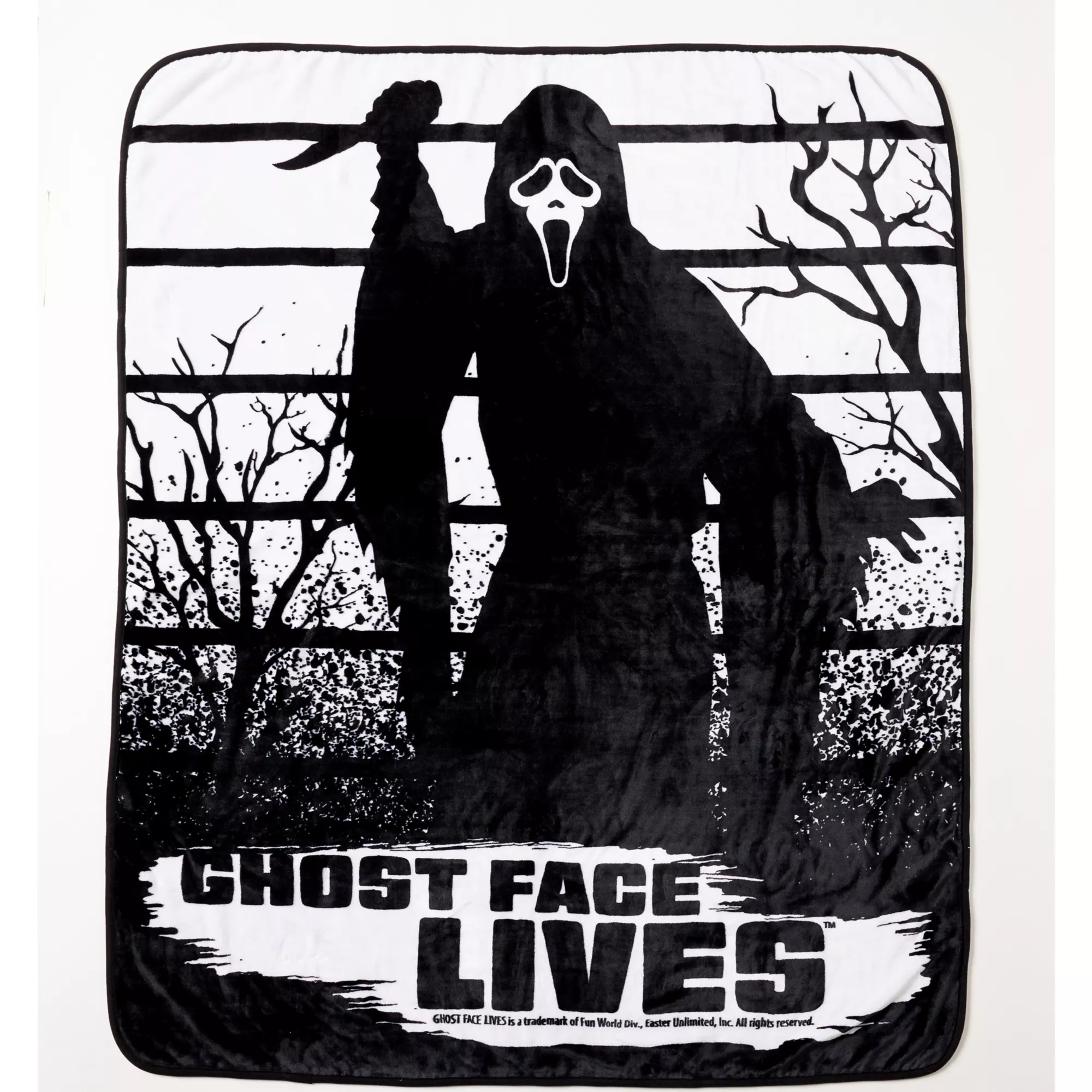 Ghost Face Lives Fleece Blanket at Spencer's
