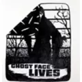 Ghost Face Lives Fleece Blanket at Spencer's