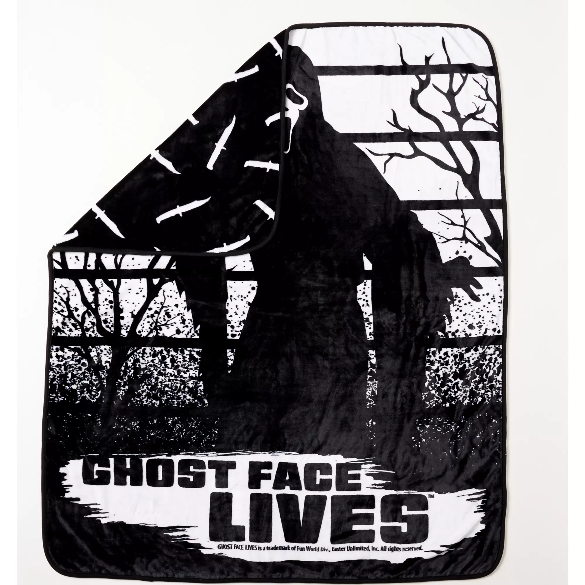 Ghost Face Lives Fleece Blanket at Spencer's