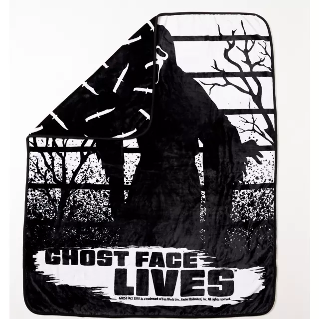 Ghost Face Lives Fleece Blanket at Spencer's
