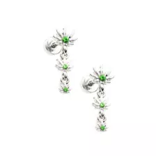 Green CZ Weed Lead Dangle Fake Plugs - 18 Gauge at Spencer's