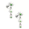 Green CZ Weed Lead Dangle Fake Plugs - 18 Gauge at Spencer's