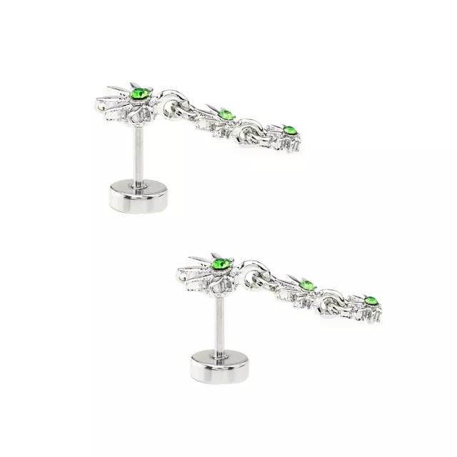 Green CZ Weed Lead Dangle Fake Plugs - 18 Gauge at Spencer's