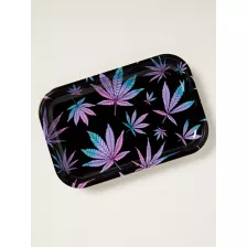 Iridescent Weed Leaf Tray at Spencer's