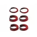 Multi-Pack Red and Black Ombre Huggie Hoop Earrings 3 Pack - 18 Gauge at Spencer's