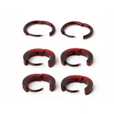 Multi-Pack Red and Black Ombre Huggie Hoop Earrings 3 Pack - 18 Gauge at Spencer's