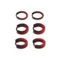 Multi-Pack Red and Black Ombre Huggie Hoop Earrings 3 Pack - 18 Gauge at Spencer's