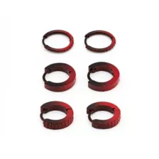 Multi-Pack Red and Black Ombre Huggie Hoop Earrings 3 Pack - 18 Gauge at Spencer's
