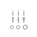 Multi-Pack Bat and Moon Pin and Hoop Nose Rings 9 Pack - 20 Gauge at Spencer's