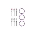 Multi-Pack CZ Pink Pin Nose Rings and Hoop Nose Rings 9 Pack - 20 Gauge at Spencer's