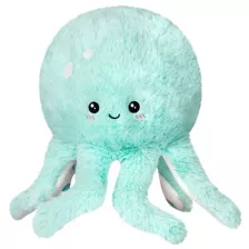 Mini Squishable Mint Octopus Plush at Spencer's