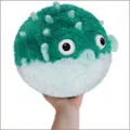 Mini Squishable Teal Pufferfish Plush at Spencer's