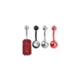 Multi-Pack CZ Ticket to Hell Belly Rings 4 Pack - 14 Gauge at Spencer's