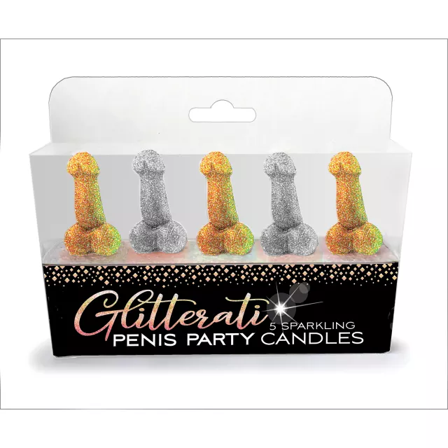 Sparkling Penis Party Candle Set - 5 Pack