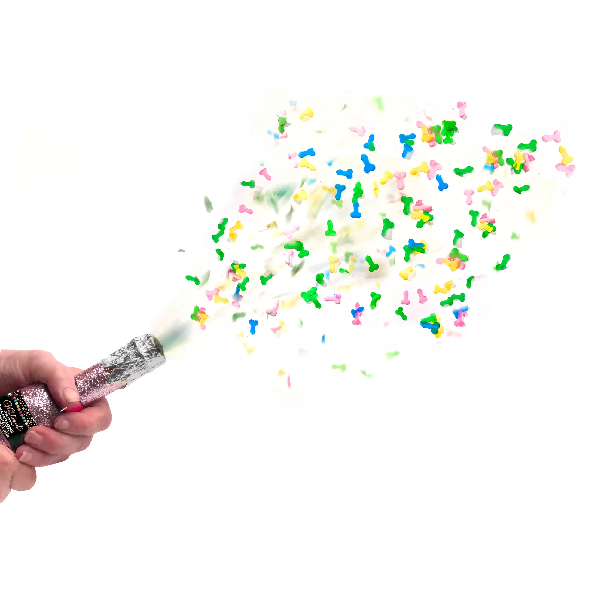 Champagne Confetti Party Poppers - 3 Pack at Spencer's