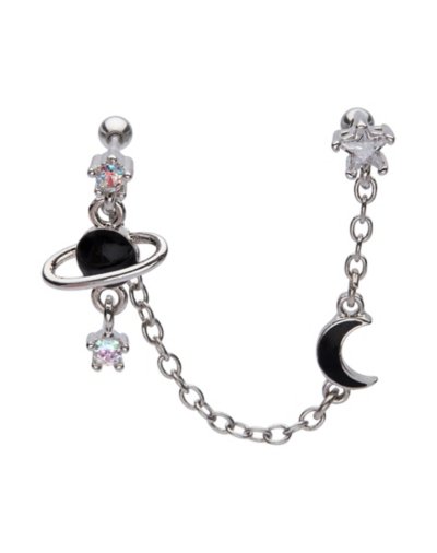 Planet Chain Earring
