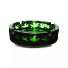 Green Frosted Pot Leaf Ashtray at Spencer's
