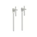 Cross and Bar Dangle Stud Earrings at Spencer's
