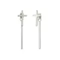 Cross and Bar Dangle Stud Earrings at Spencer's