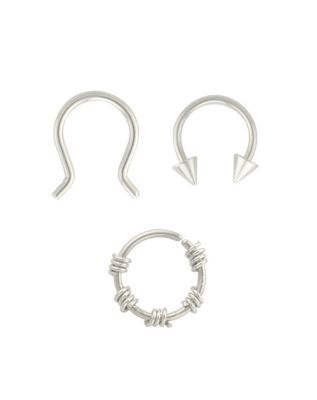 Barbed wire sale septum ring