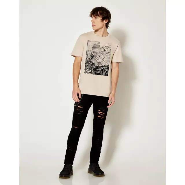 Skull Pirate Ship T Shirt - SawBlade666 at Spencer's