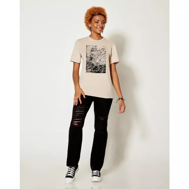 Skull Pirate Ship T Shirt - SawBlade666 at Spencer's