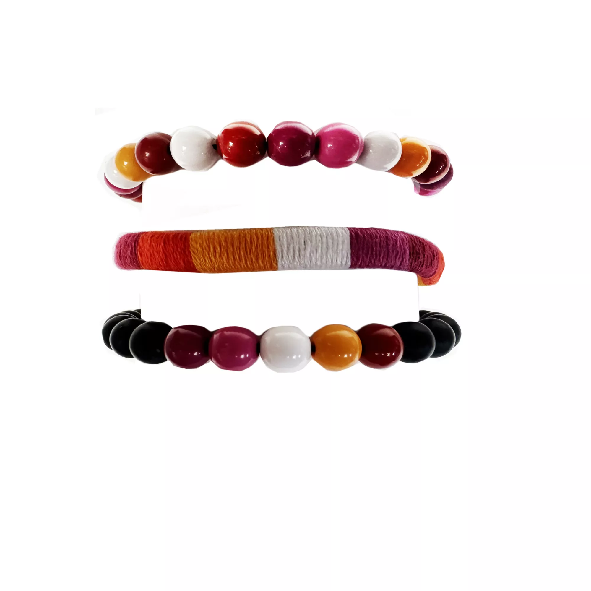 Multi-Pack Lesbian Pride Flag Bracelets - 3 Pack at Spencer's