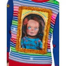 Light-Up Lenticular Chucky Christmas Sweater at Spencer's